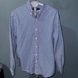 Polo Ralph Lauren Men's Gingham Oxford Shirt Slim Fit Blue/White